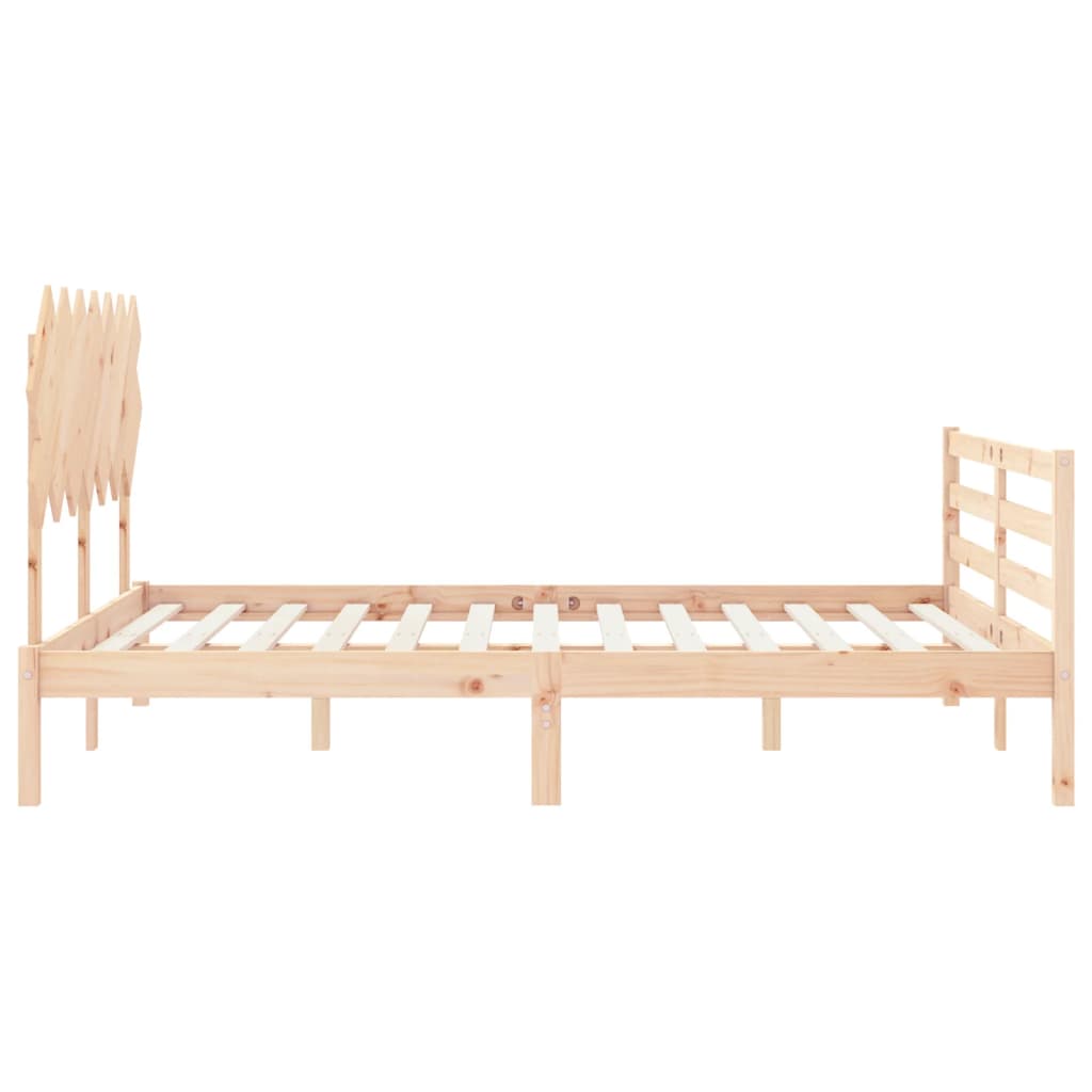 Cadre de lit sans matelas bois massif - XIOS