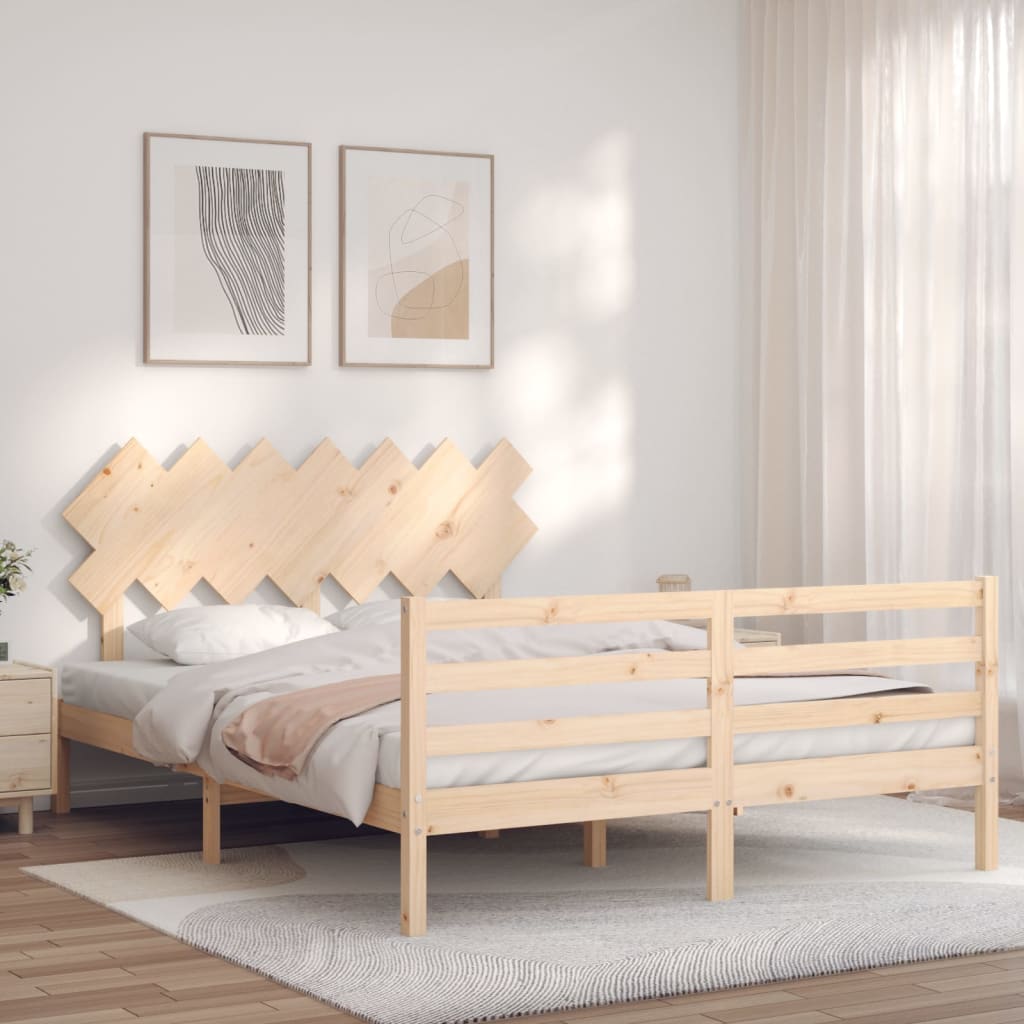 Cadre de lit sans matelas bois massif - XIOS