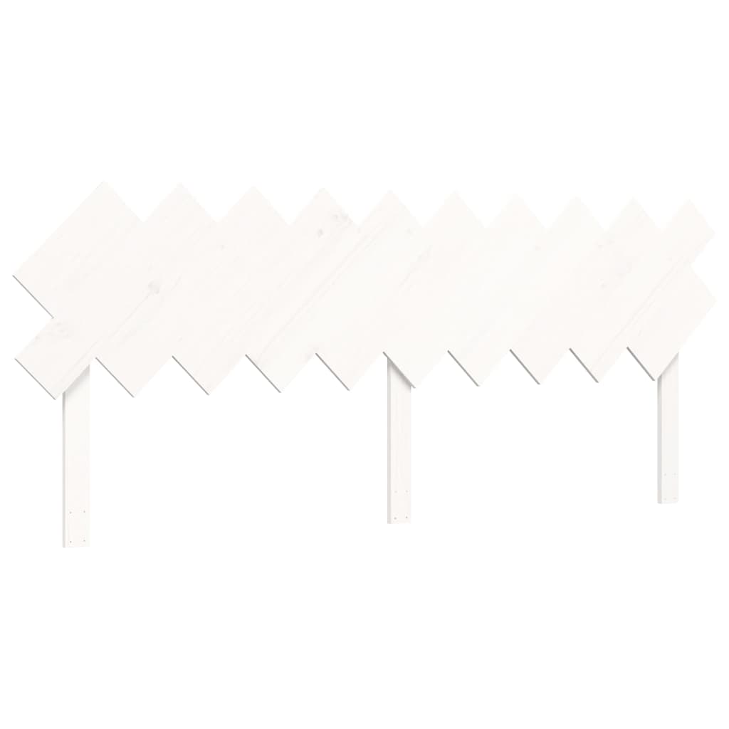 Cadre de lit sans matelas blanc 200x200 cm bois massif - XIOS