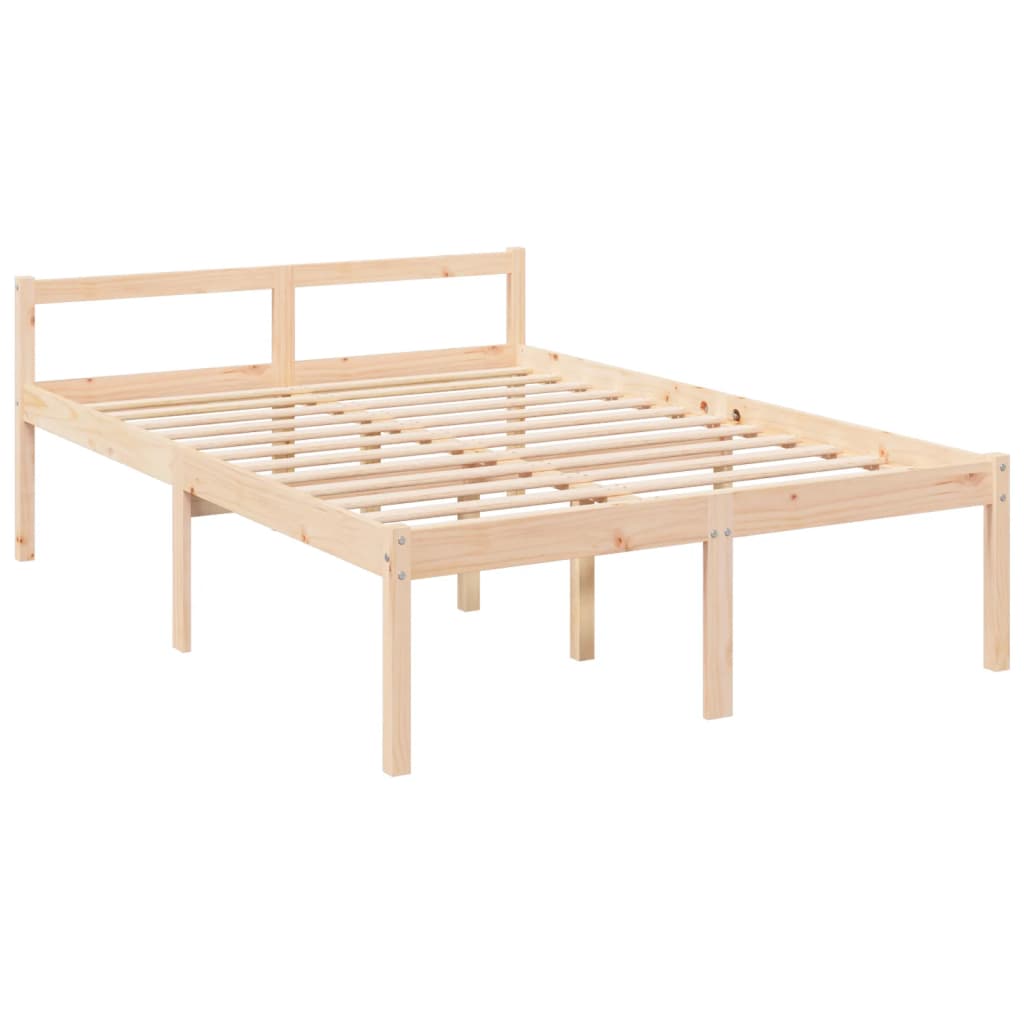 Lit pour personne âgée sans matelas 140x190 cm bois massif - XIOS