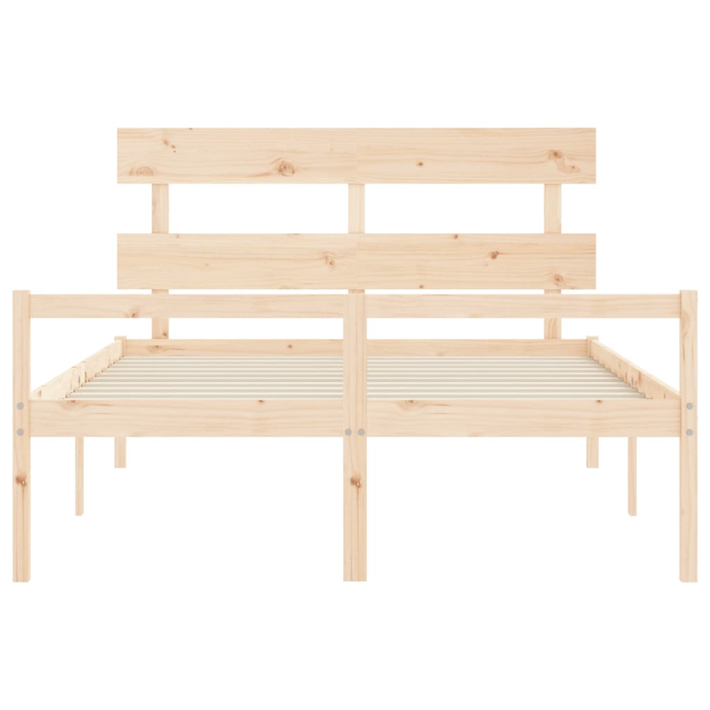 Lit pour personne âgée sans matelas 160x200 cm bois massif