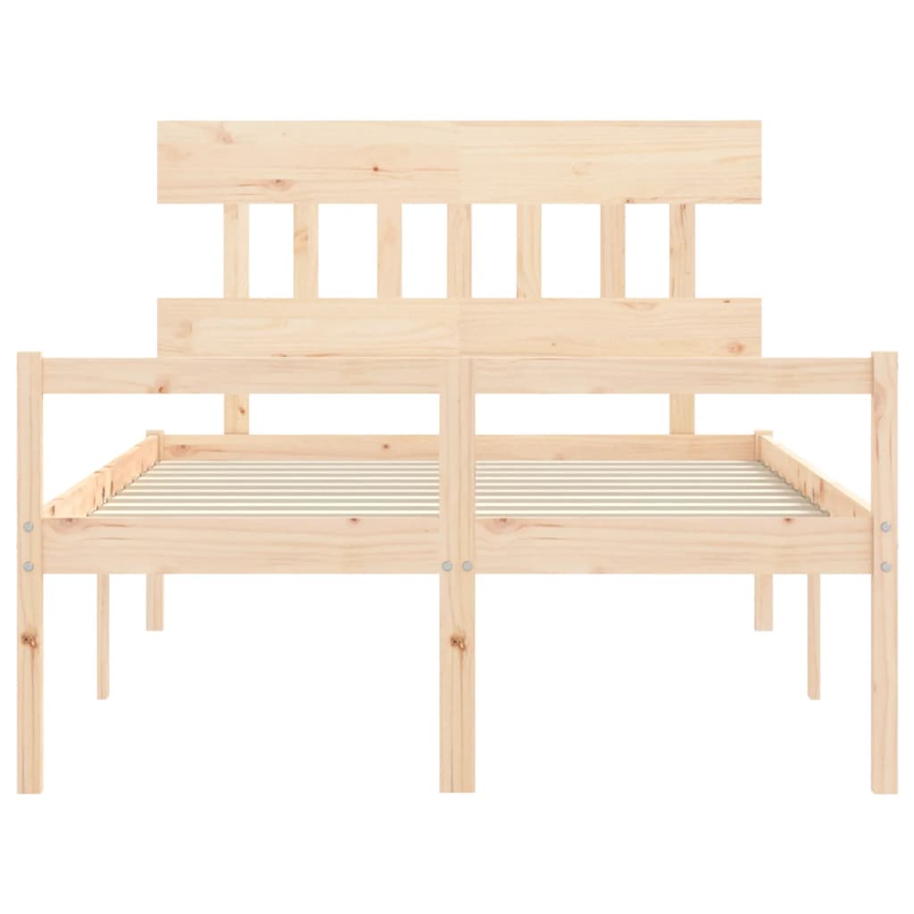 Lit pour personne âgée sans matelas 140x190 cm bois massif - XIOS