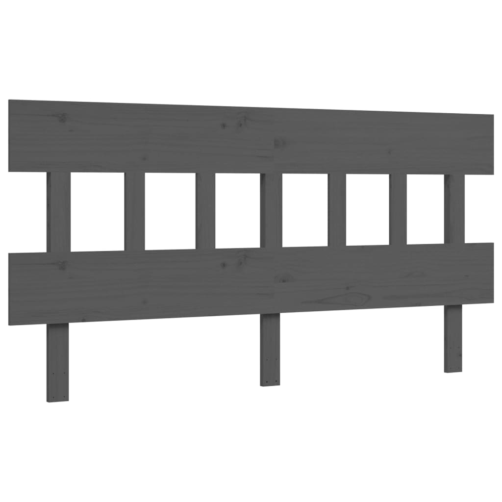 Lit pour personne âgée sans matelas gris bois massif - XIOS
