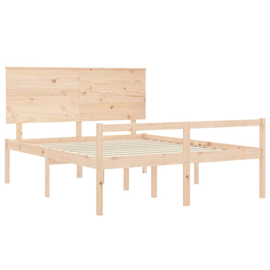 Lit pour personne âgée sans matelas 160x200 cm bois massif - XIOS
