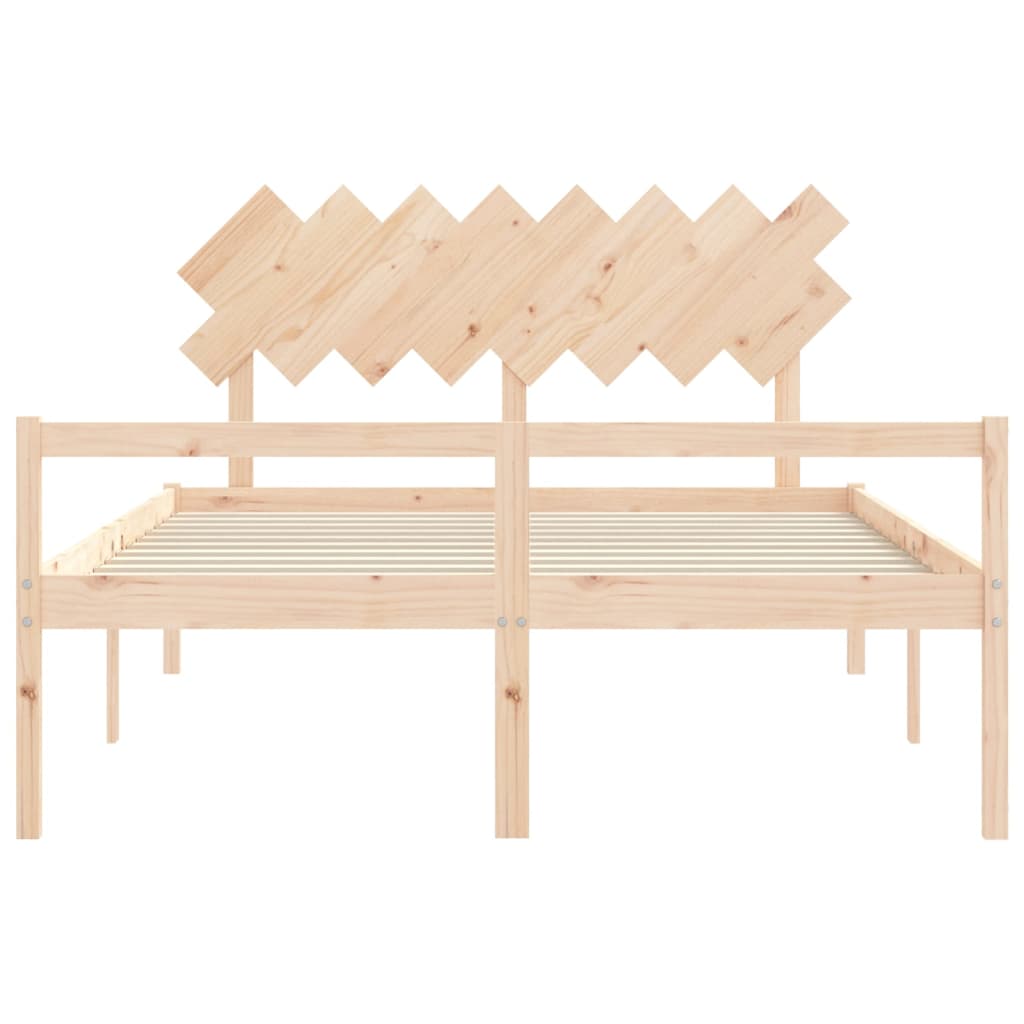 Lit pour personne âgée sans matelas 160x200 cm bois massif