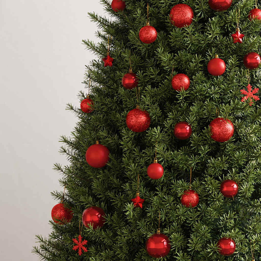 Ensemble de boules de Noël 111 pièces rouge polystyrène - XIOS