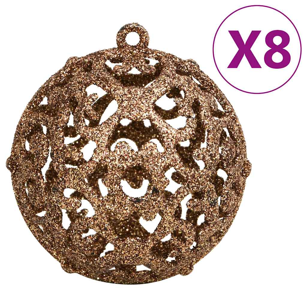 Ensemble de boules de Noël 111 pièces doré rose polystyrène - XIOS