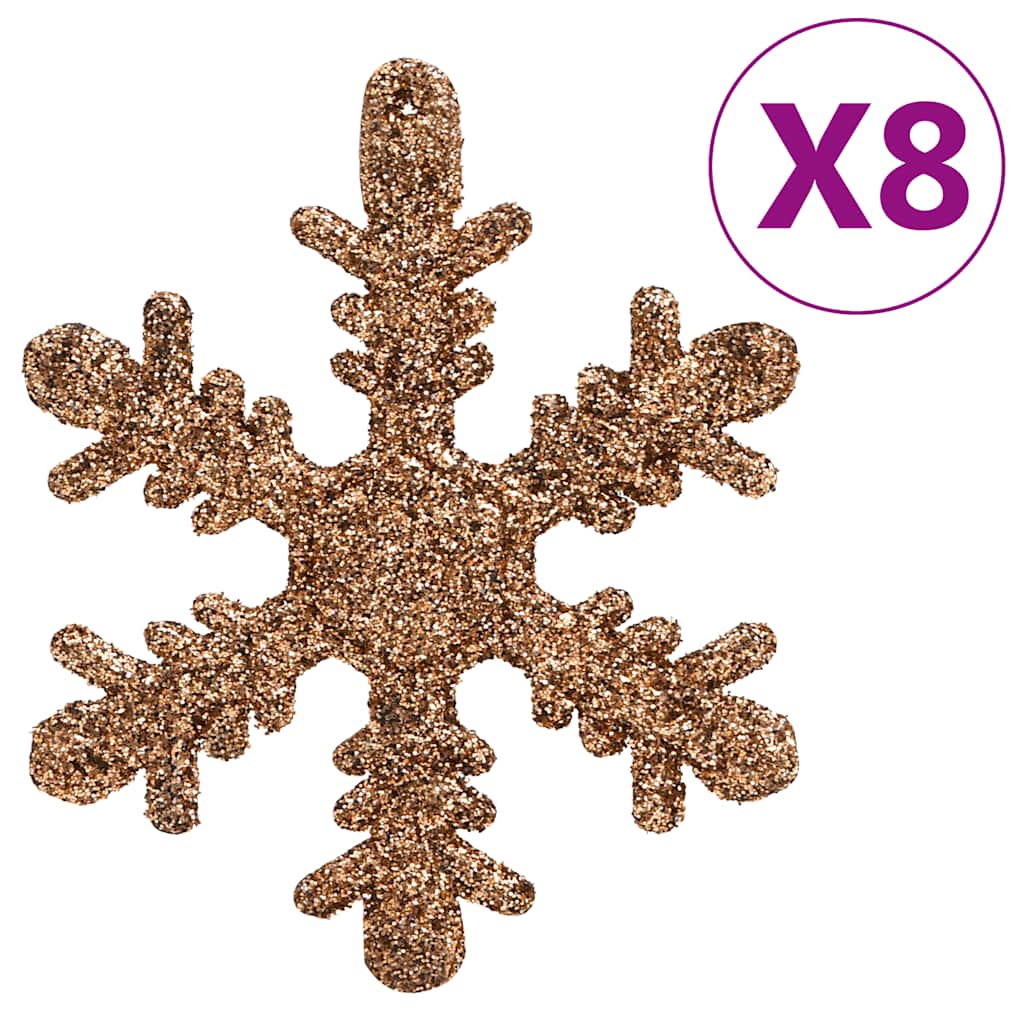 Ensemble de boules de Noël 111 pièces doré rose polystyrène - XIOS
