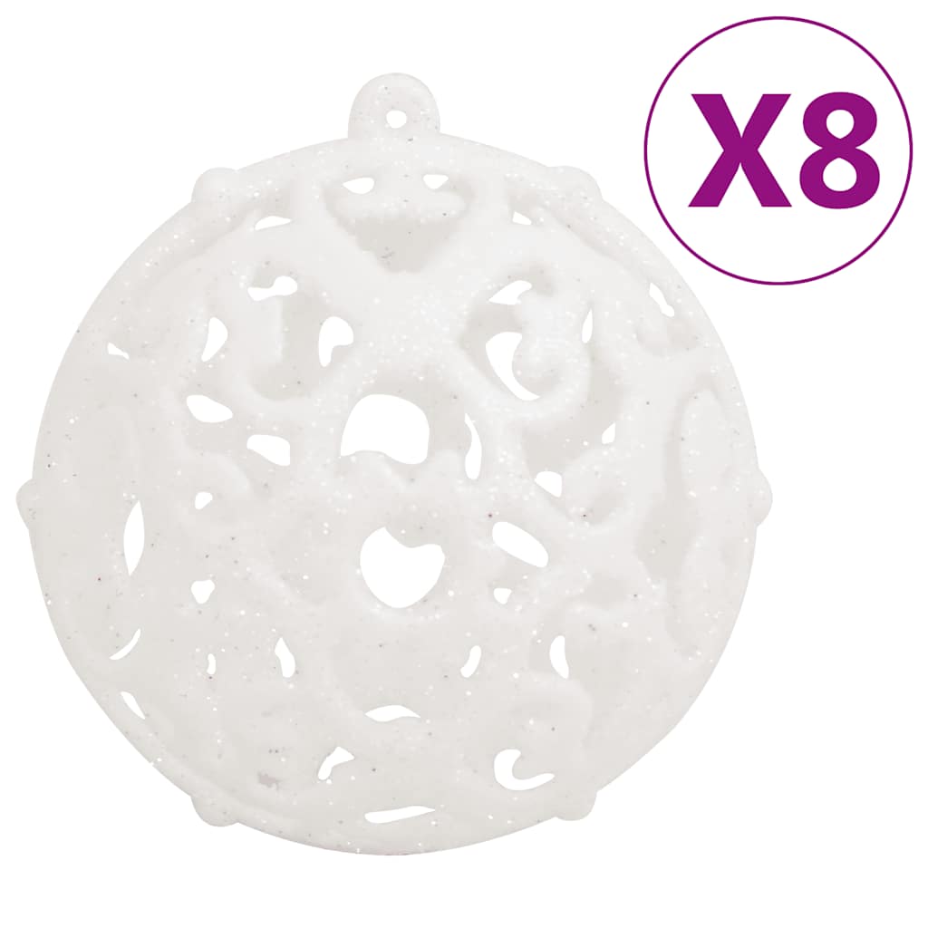Ensemble de boules de Noël 111 pièces blanc polystyrène - XIOS