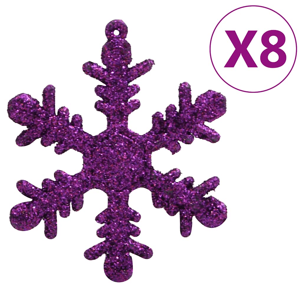 Ensemble de boules de Noël 111 pièces violet polystyrène - XIOS