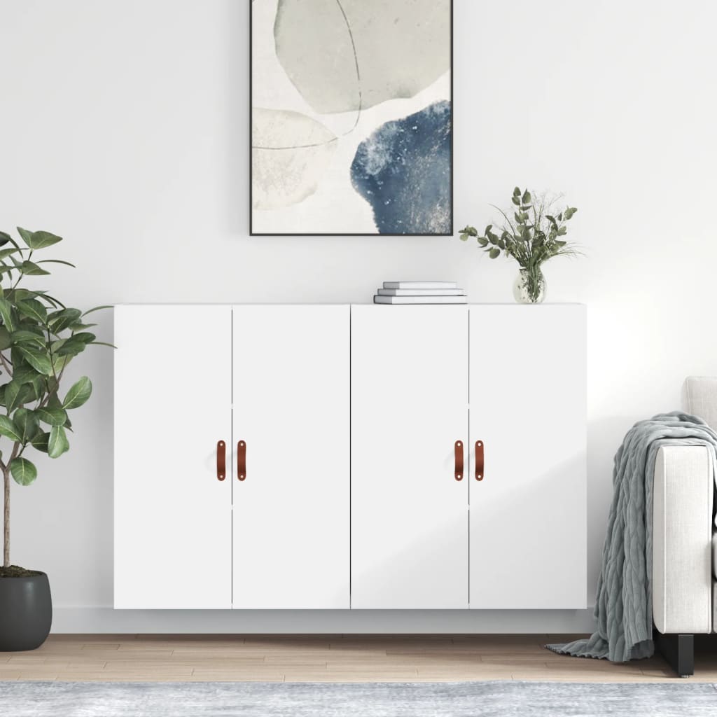 Armoires murales 2 pcs blanc 69,5x34x90 cm - XIOS