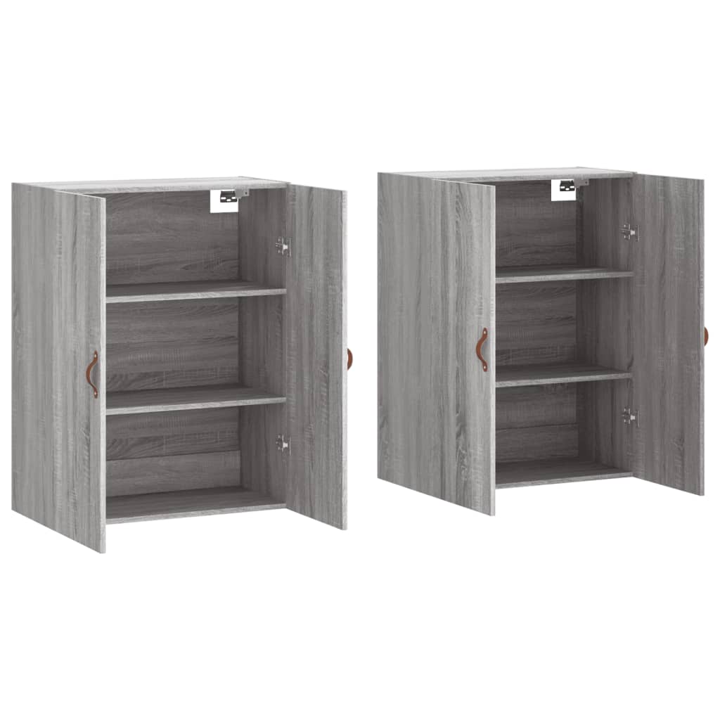 Armoires murales 2 pcs sonoma gris 69,5x34x90 cm - XIOS