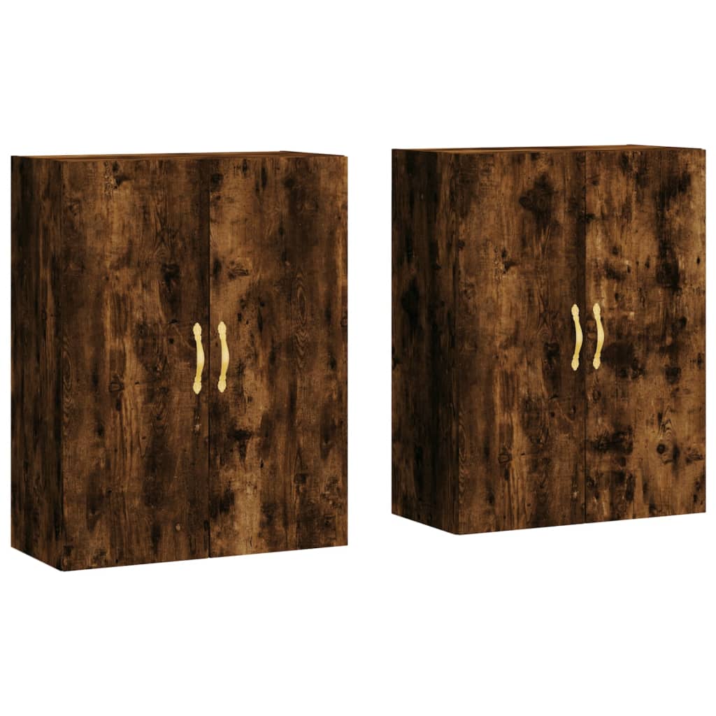 Armoires murales 2 pcs chêne fumé 69,5x34x90 cm - XIOS