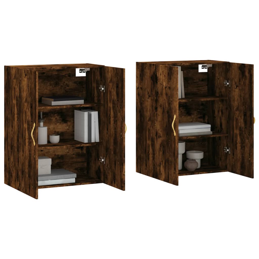 Armoires murales 2 pcs chêne fumé 69,5x34x90 cm - XIOS