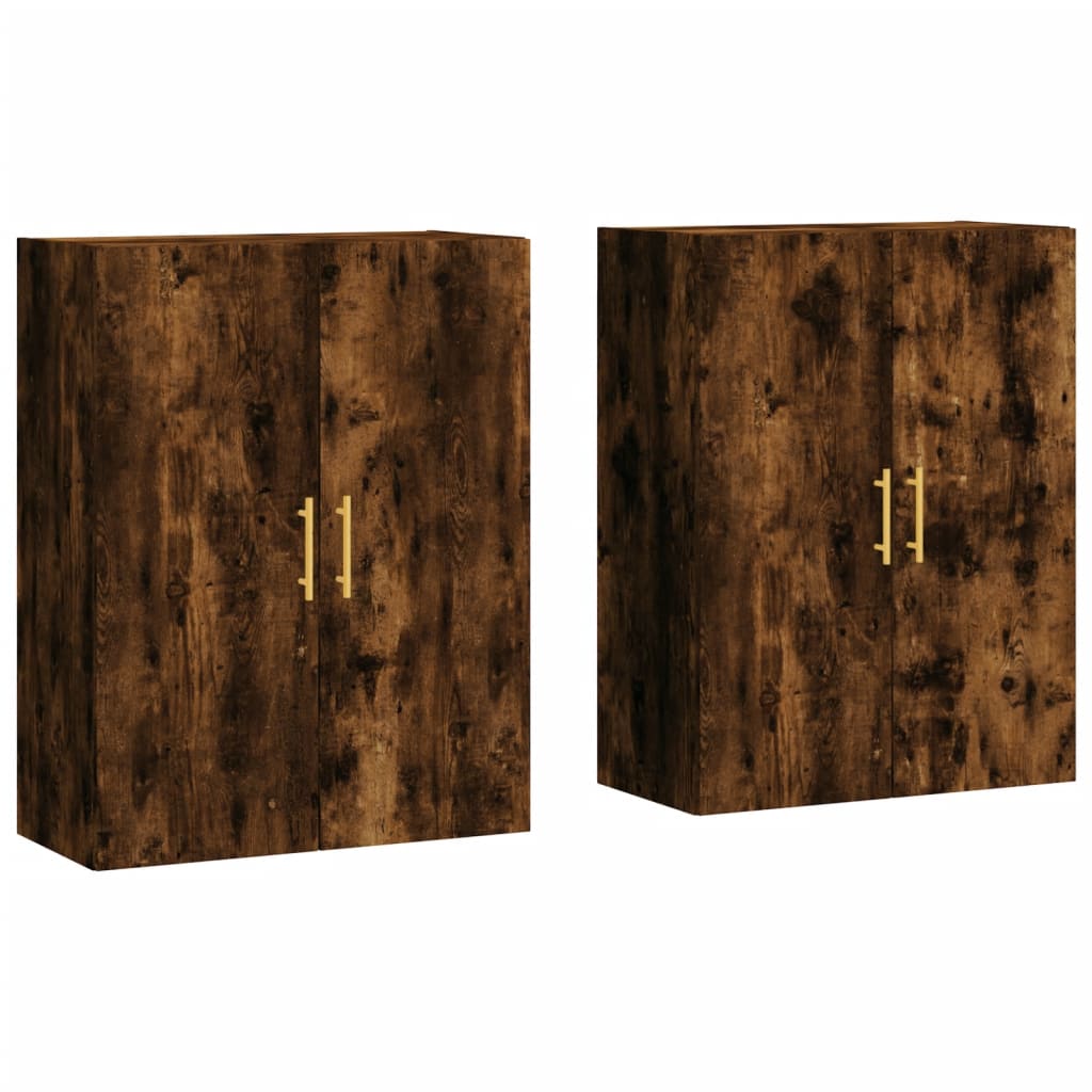 Armoires murales 2 pcs chêne fumé 69,5x34x90 cm - XIOS