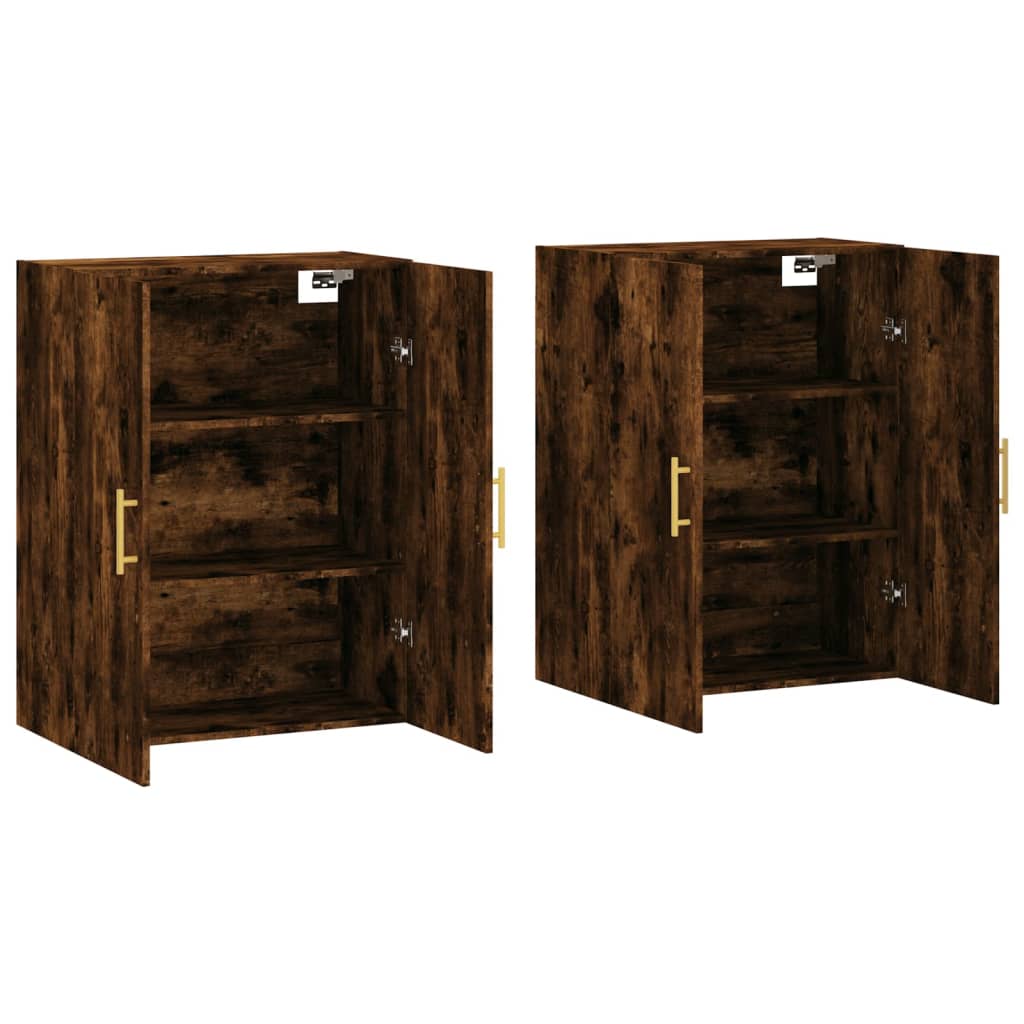 Armoires murales 2 pcs chêne fumé 69,5x34x90 cm - XIOS