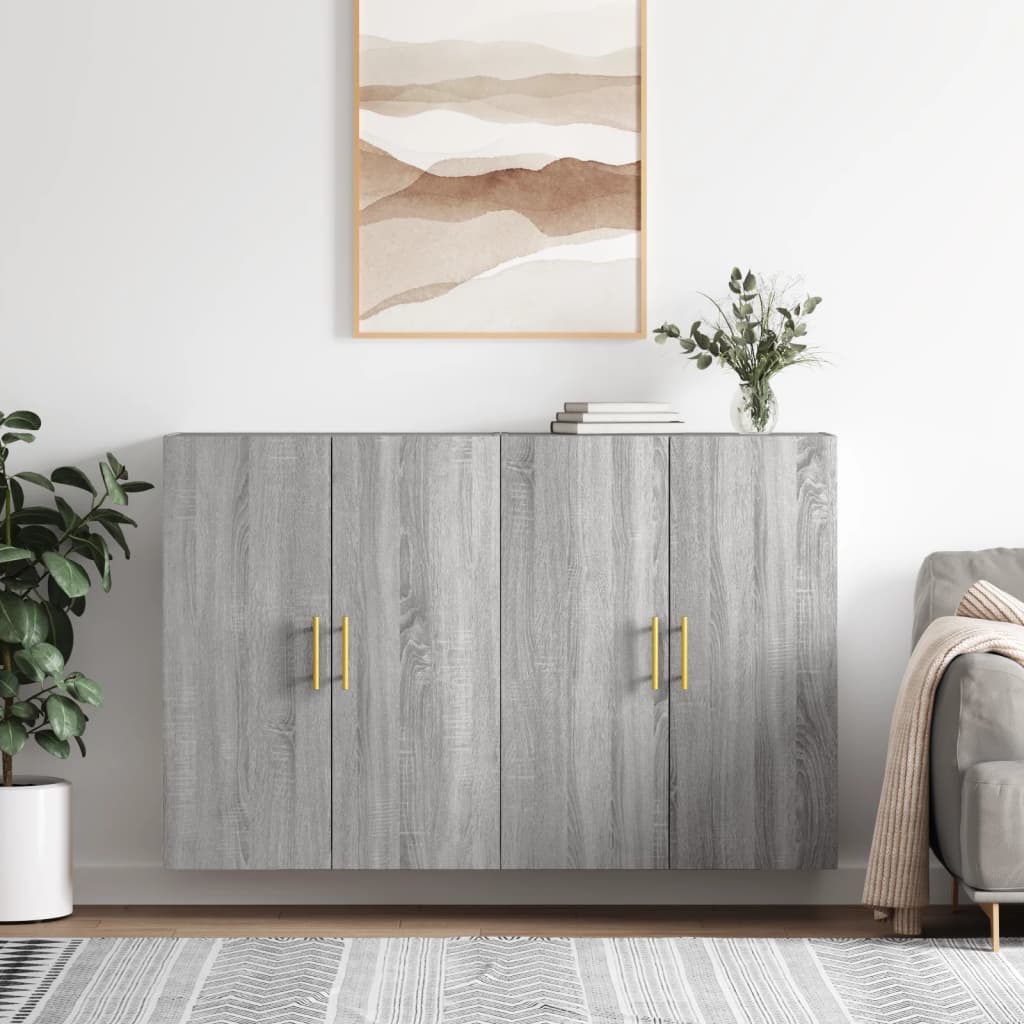 Armoires murales 2 pcs sonoma gris 69,5x34x90 cm - XIOS