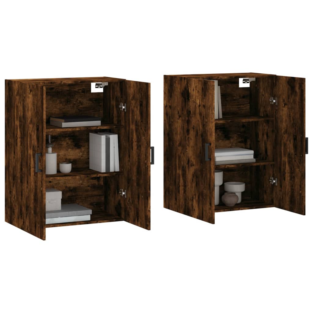 Armoires murales 2 pcs chêne fumé 69,5x34x90 cm - XIOS