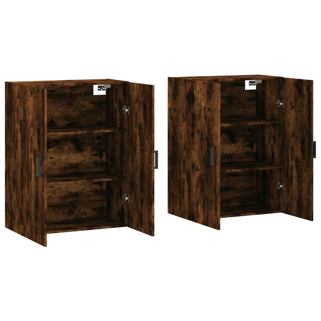 Armoires murales 2 pcs chêne fumé 69,5x34x90 cm - XIOS