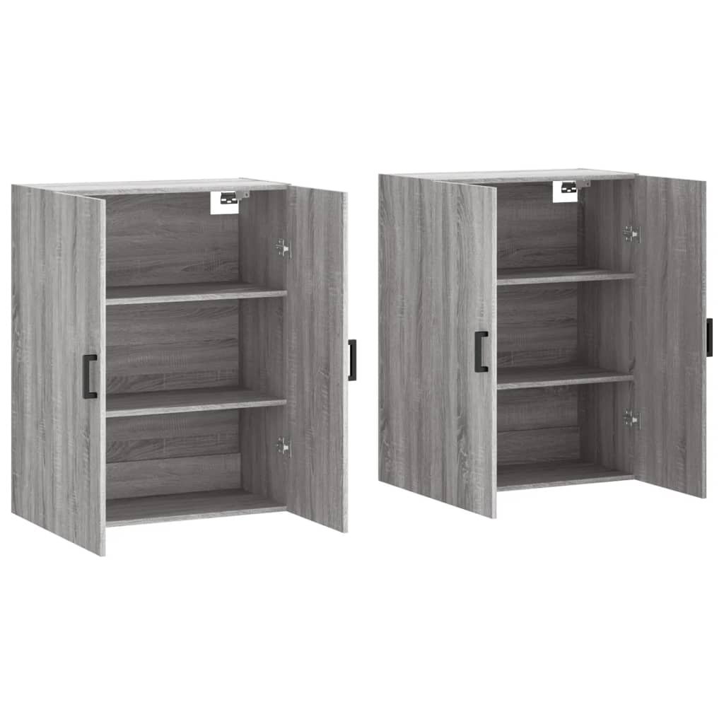 Armoires murales 2 pcs sonoma gris 69,5x34x90 cm - XIOS