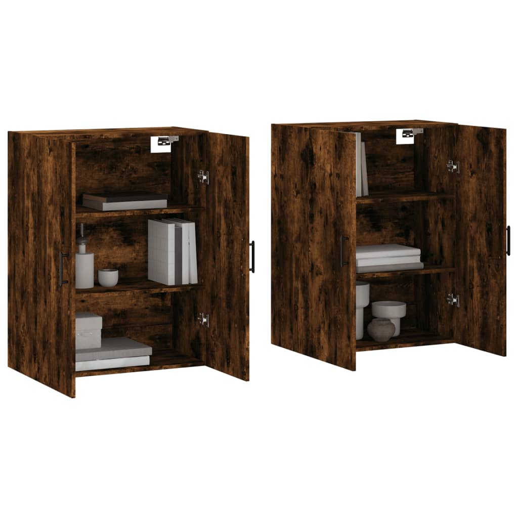Armoires murales 2 pcs chêne fumé 69,5x34x90 cm - XIOS