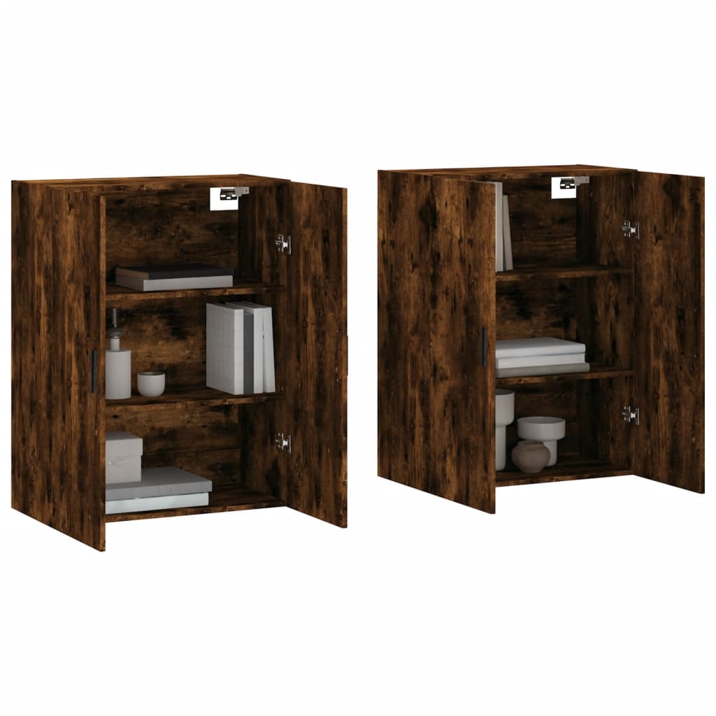 Armoires murales 2 pcs chêne fumé 69,5x34x90 cm - XIOS