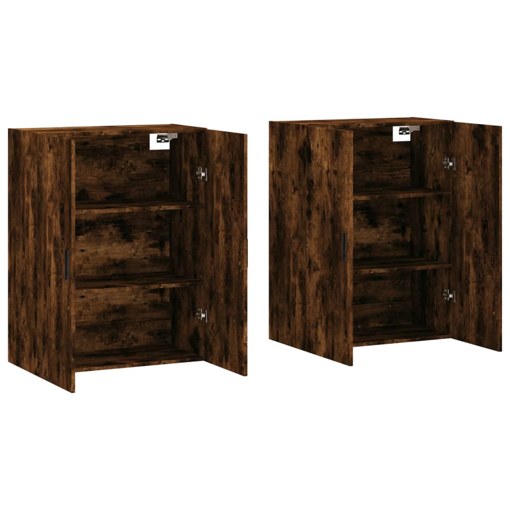 Armoires murales 2 pcs chêne fumé 69,5x34x90 cm - XIOS