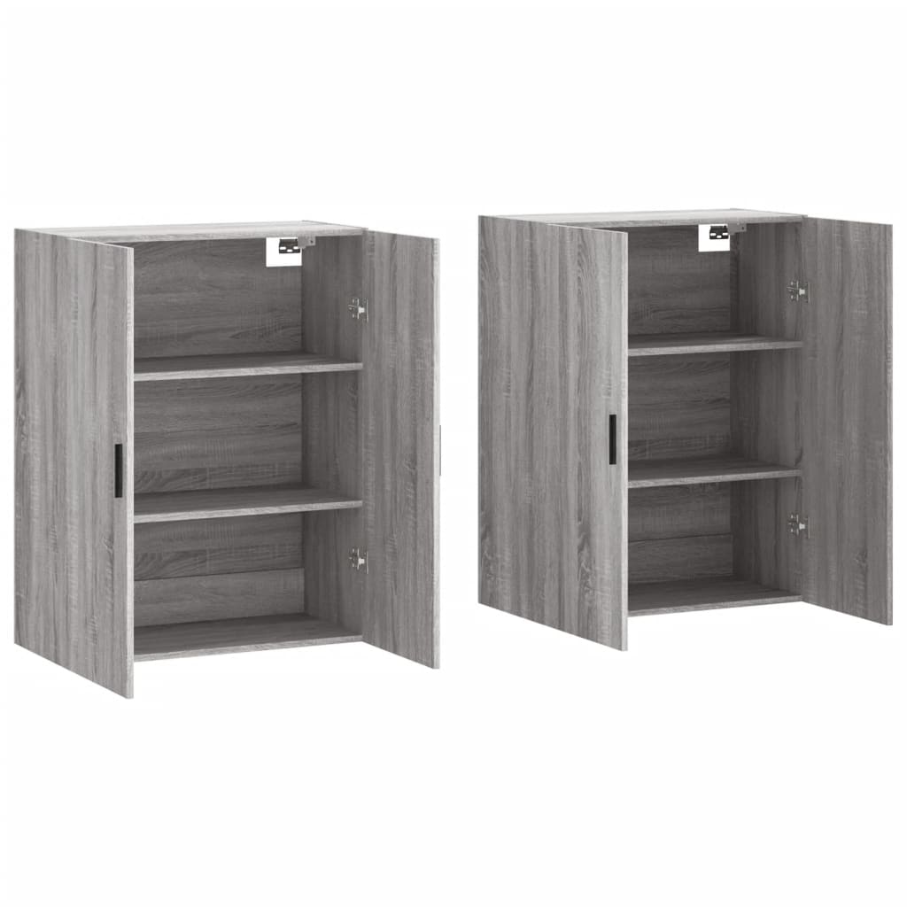Armoires murales 2 pcs sonoma gris 69,5x34x90 cm - XIOS