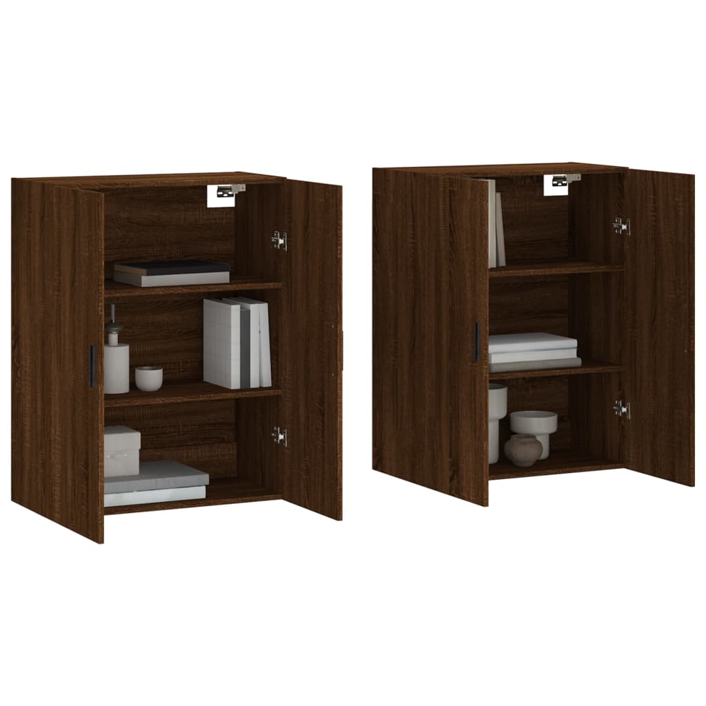 Armoires murales 2 pcs chêne marron 69,5x34x90 cm - XIOS