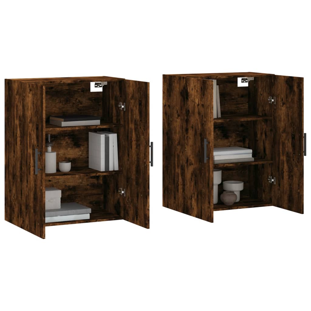 Armoires murales 2 pcs chêne fumé 69,5x34x90 cm - XIOS
