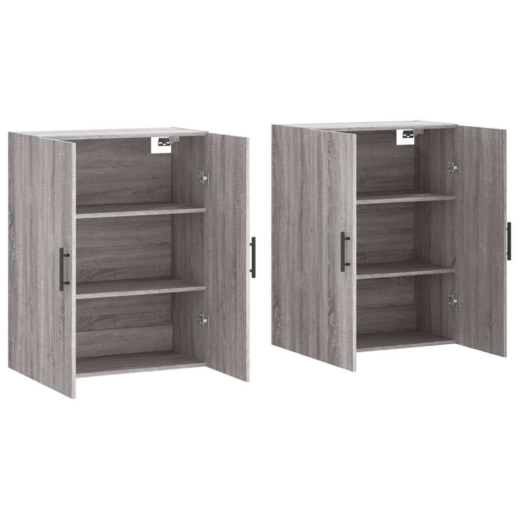 Armoires murales 2 pcs sonoma gris 69,5x34x90 cm - XIOS