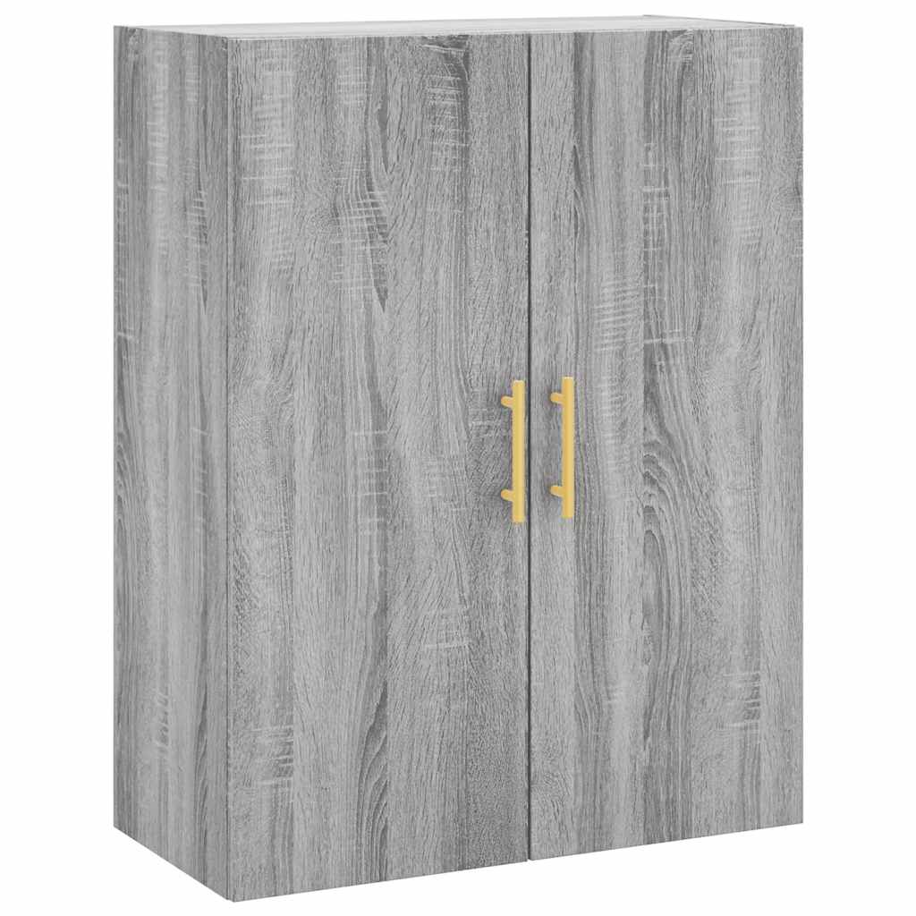 Buffet haut Sonoma gris 69,5x34x180 cm Bois d'ingénierie - XIOS