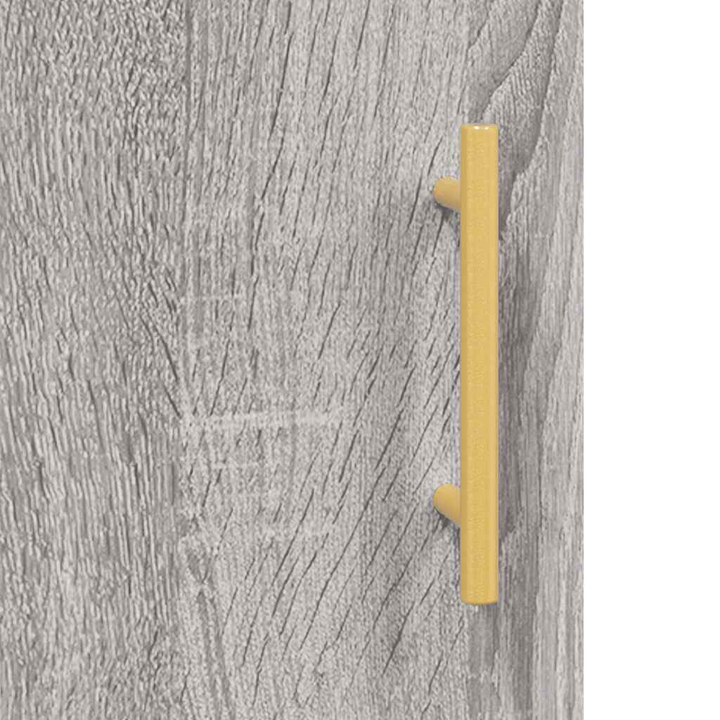 Buffet haut Sonoma gris 69,5x34x180 cm Bois d'ingénierie - XIOS