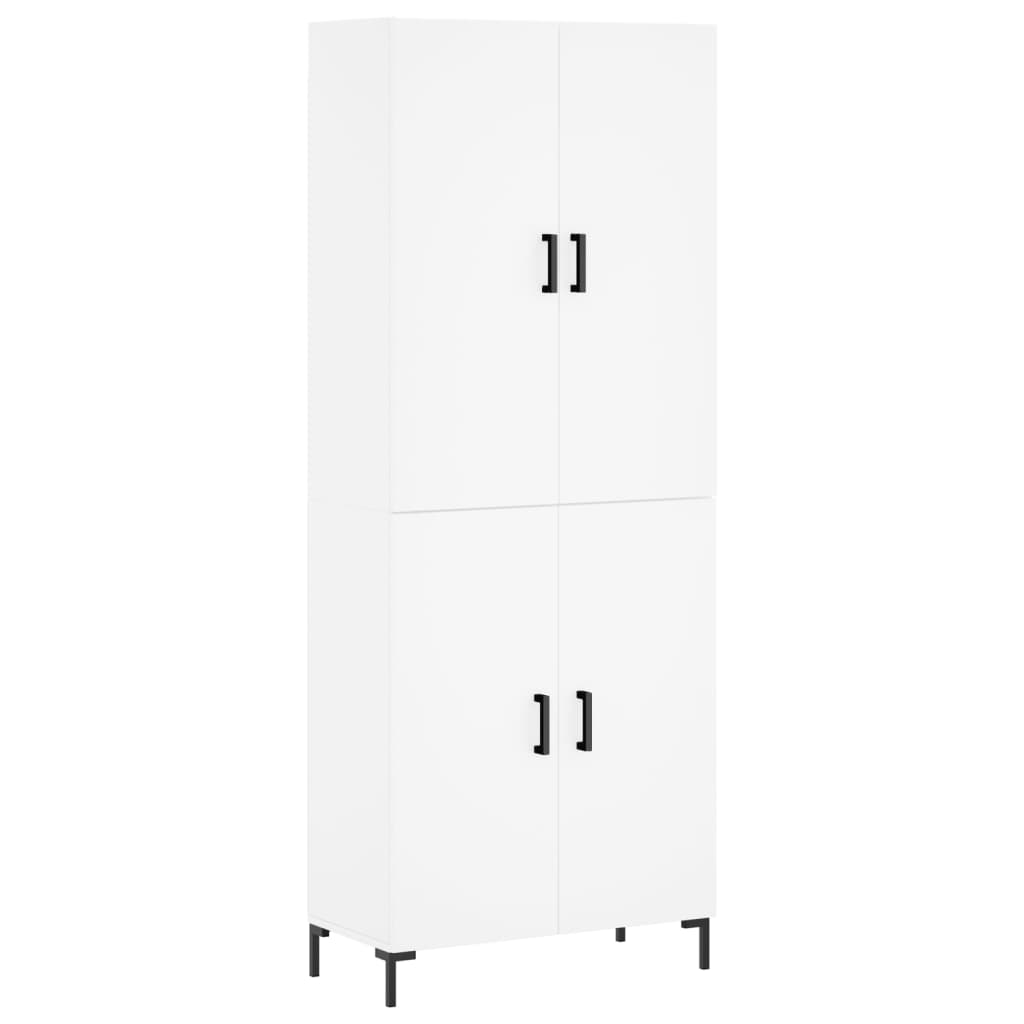 Buffet haut Blanc 69,5x34x180 cm Bois d'ingénierie - XIOS