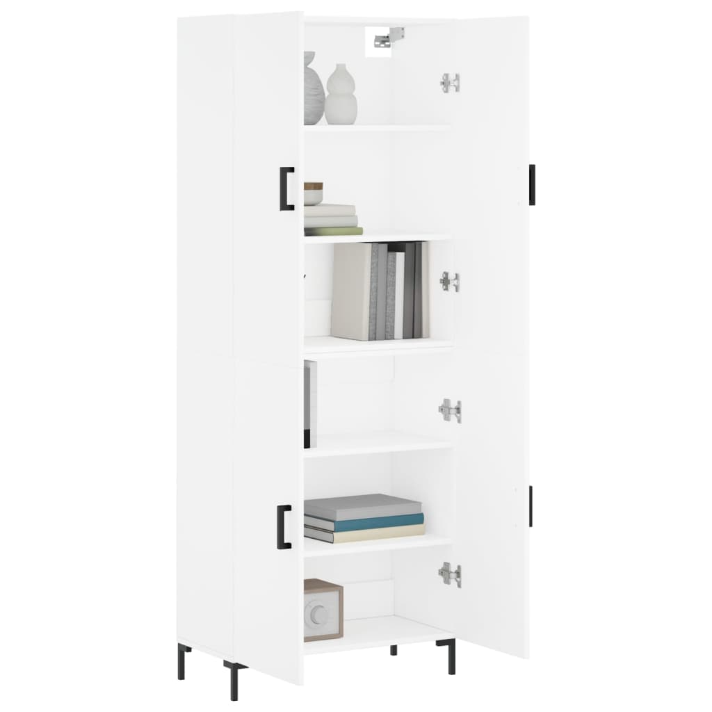 Buffet haut Blanc 69,5x34x180 cm Bois d'ingénierie - XIOS