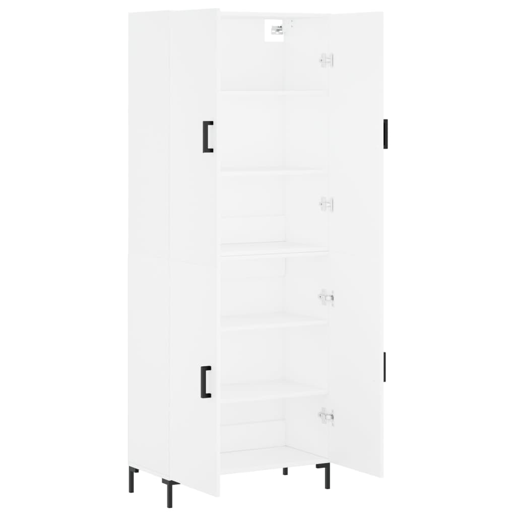 Buffet haut Blanc 69,5x34x180 cm Bois d'ingénierie - XIOS