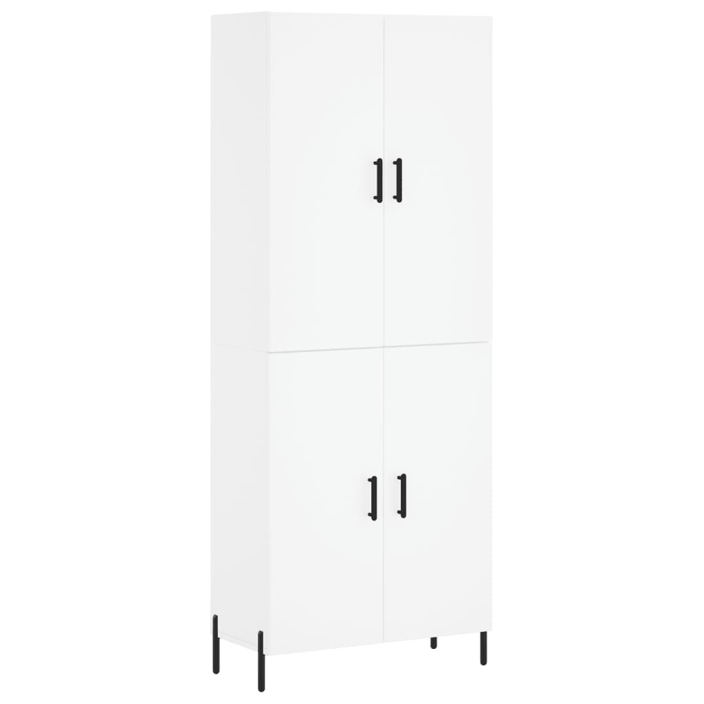 Buffet haut Blanc 69,5x34x180 cm Bois d'ingénierie - XIOS