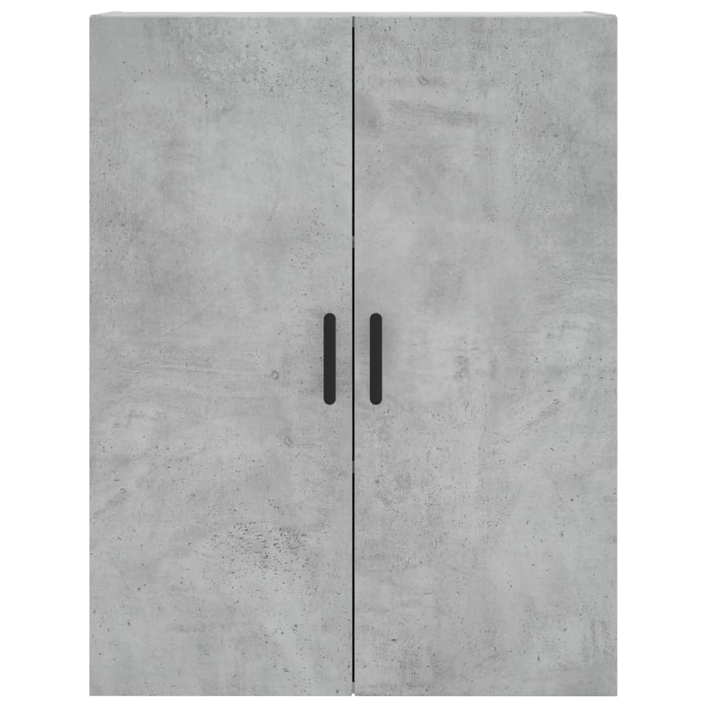 Buffet haut Gris béton 69,5x34x180 cm Bois d'ingénierie - XIOS