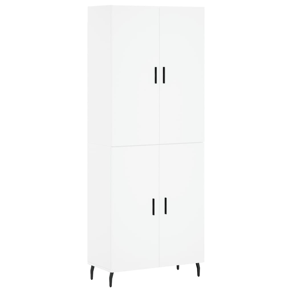 Buffet haut Blanc 69,5x34x180 cm Bois d'ingénierie - XIOS