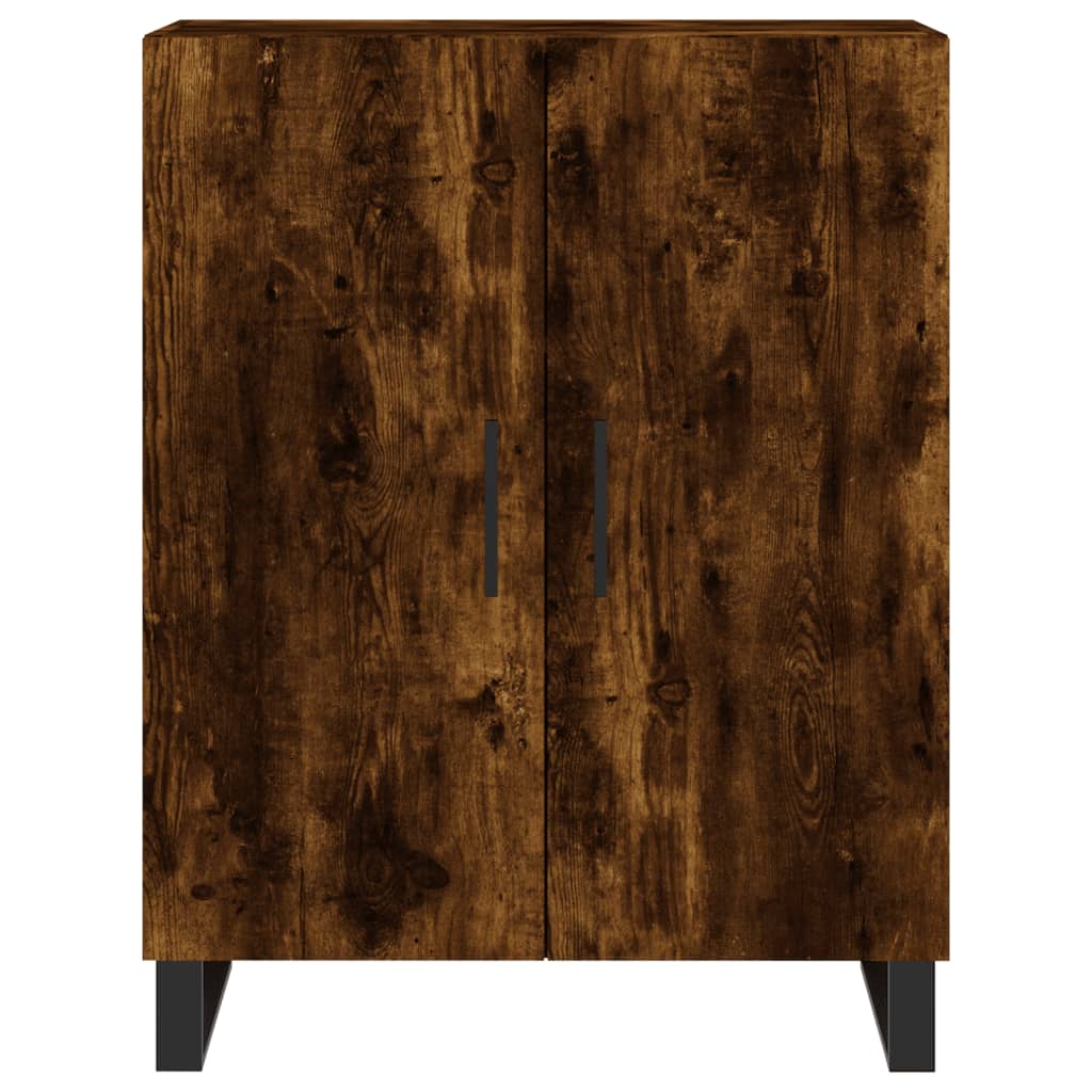 Buffet haut Chêne fumé 69,5x34x180 cm Bois d'ingénierie - XIOS