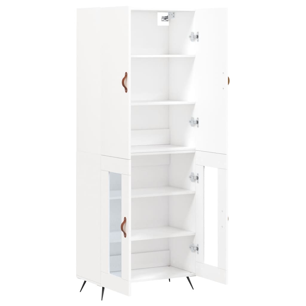 Buffet haut Blanc 69,5x34x180 cm Bois d'ingénierie - XIOS