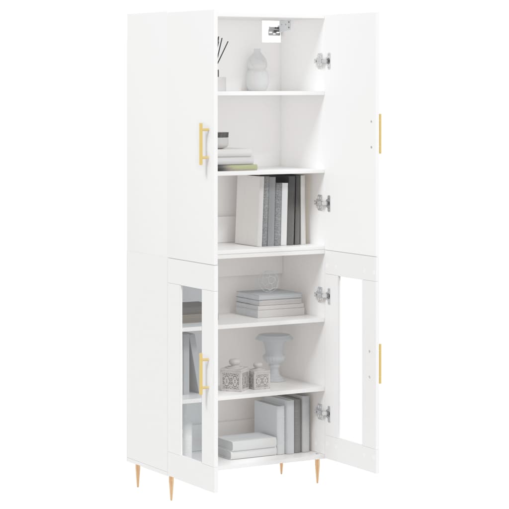 Buffet haut Blanc 69,5x34x180 cm Bois d'ingénierie - XIOS