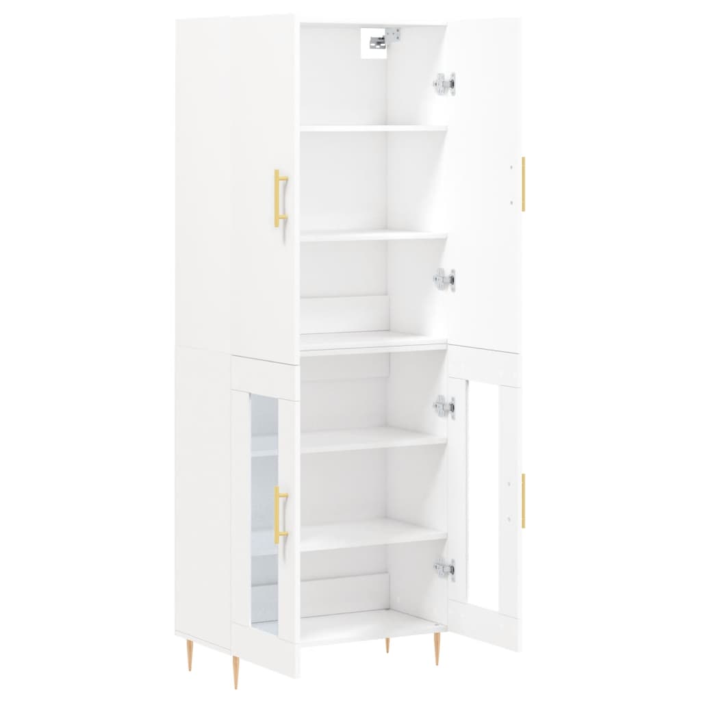 Buffet haut Blanc 69,5x34x180 cm Bois d'ingénierie - XIOS