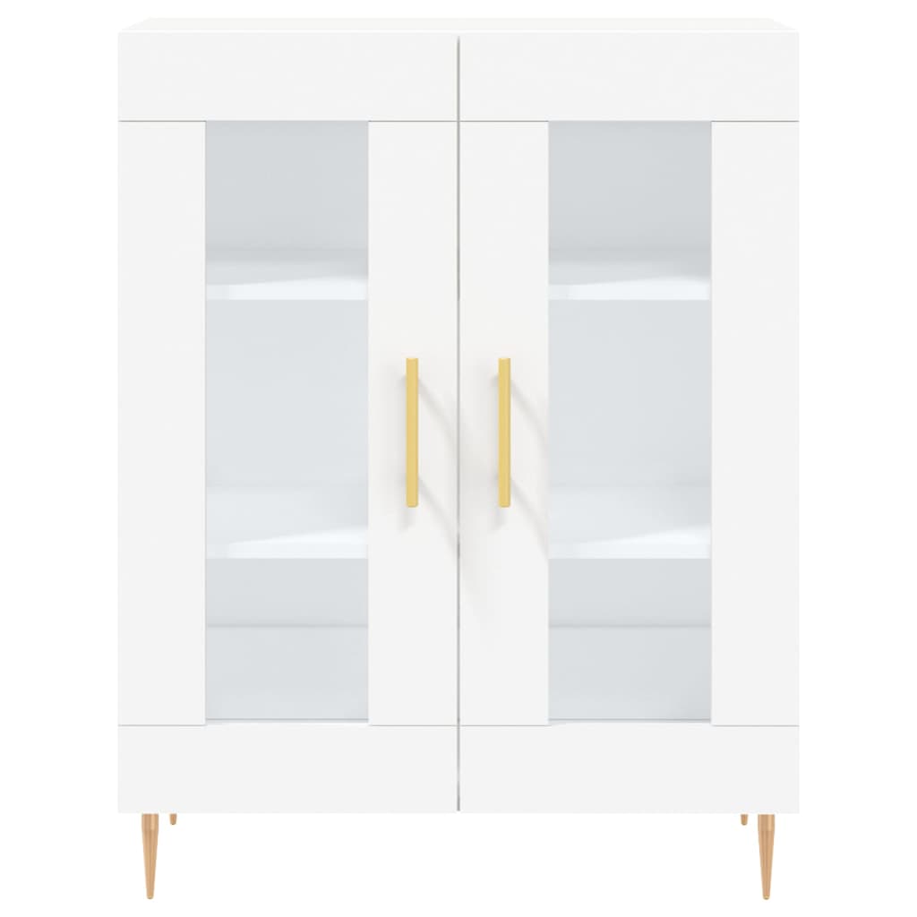 Buffet haut Blanc 69,5x34x180 cm Bois d'ingénierie - XIOS