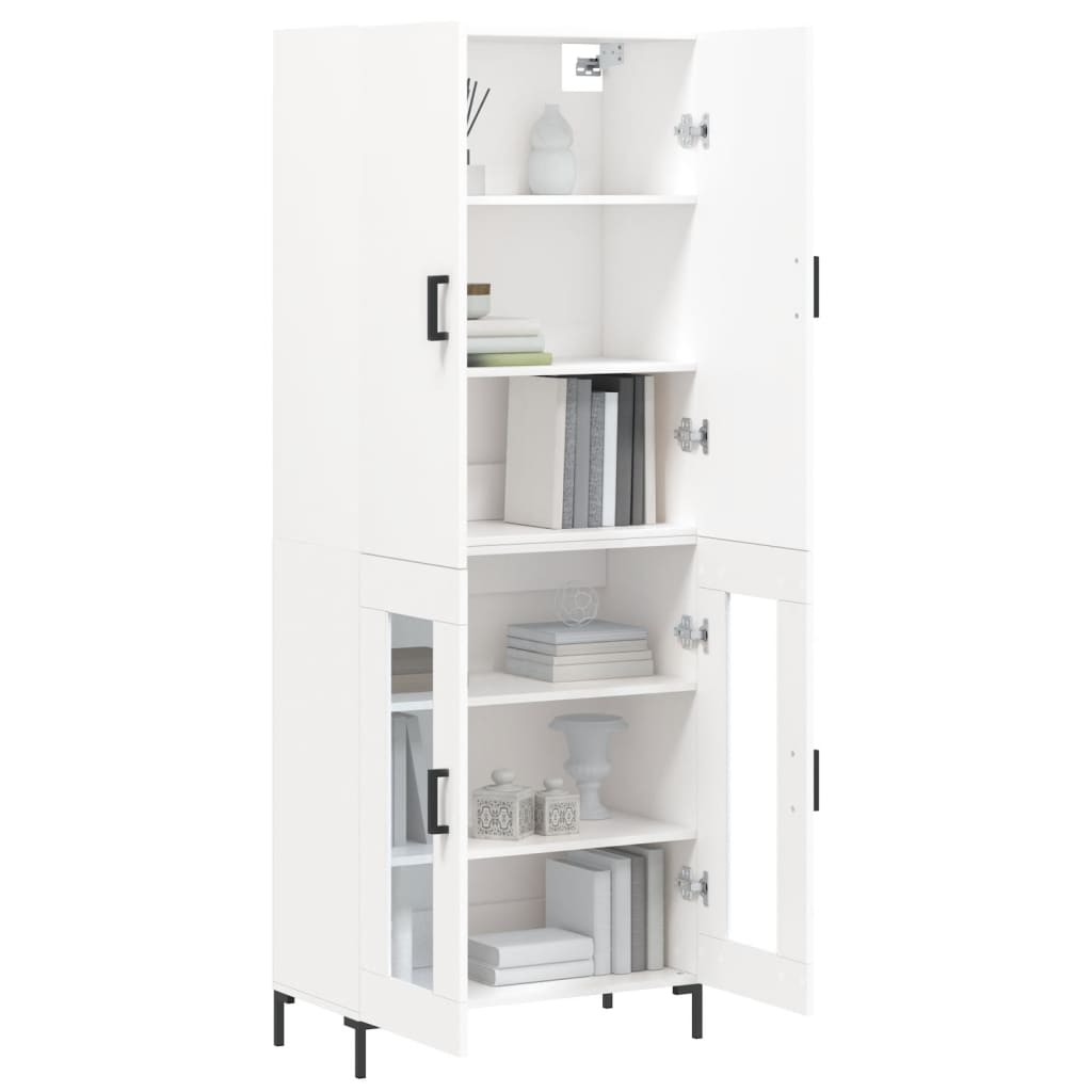 Buffet haut Blanc 69,5x34x180 cm Bois d'ingénierie - XIOS