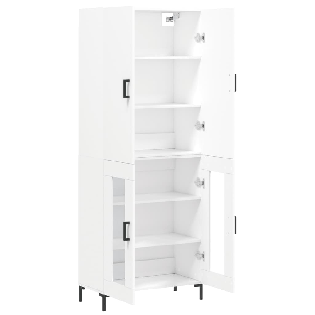 Buffet haut Blanc 69,5x34x180 cm Bois d'ingénierie - XIOS