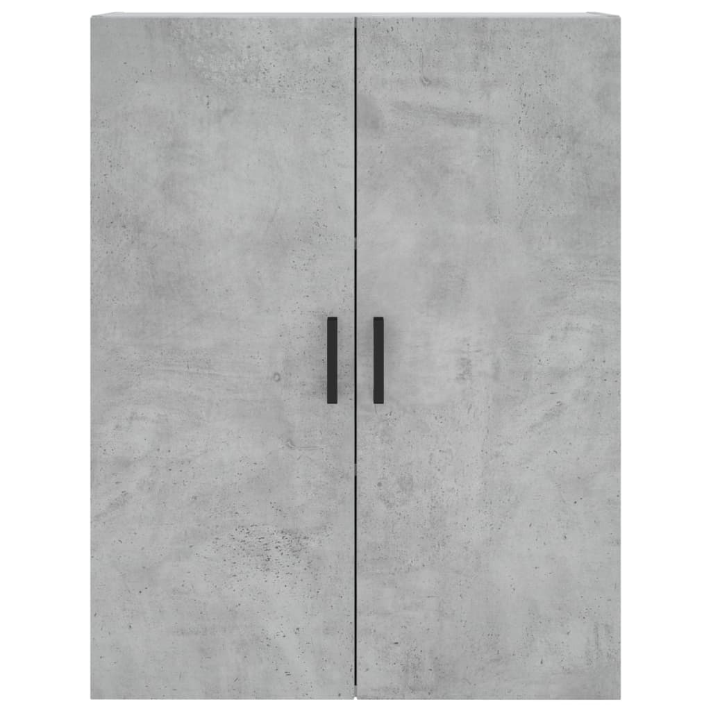 Buffet haut Gris béton 69,5x34x180 cm Bois d'ingénierie - XIOS