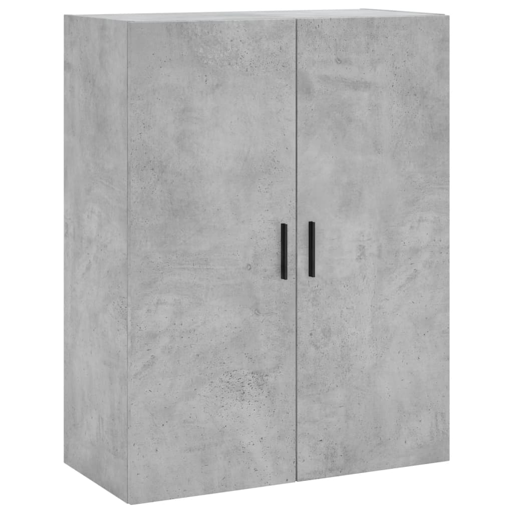 Buffet haut Gris béton 69,5x34x180 cm Bois d'ingénierie - XIOS