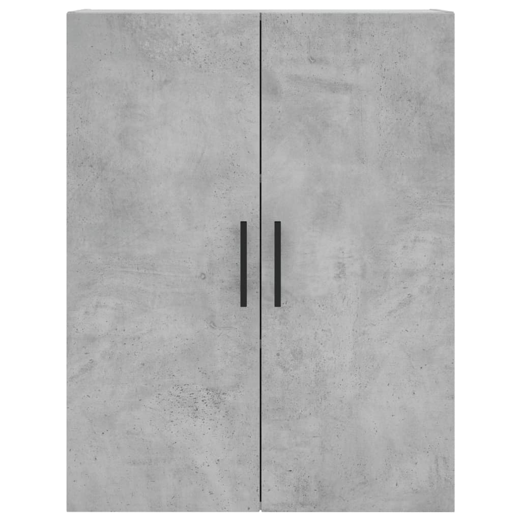 Buffet haut Gris béton 69,5x34x180 cm Bois d'ingénierie - XIOS