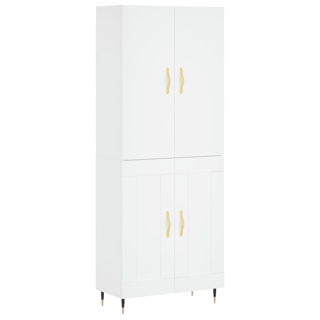 Buffet haut Blanc 69,5x34x180 cm Bois d'ingénierie - XIOS